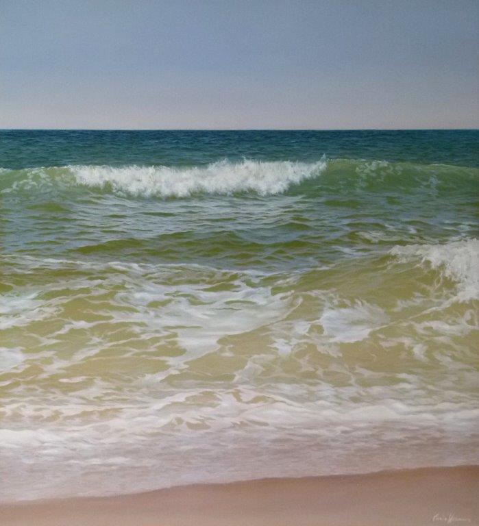 Beach Waves 120x110cm