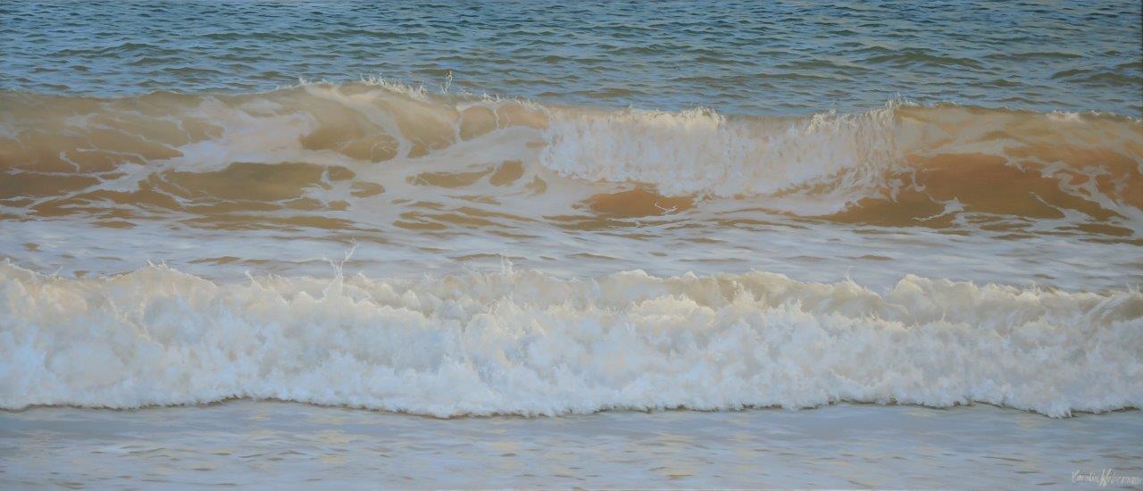West Beach-Late Afternoon 65x150cm